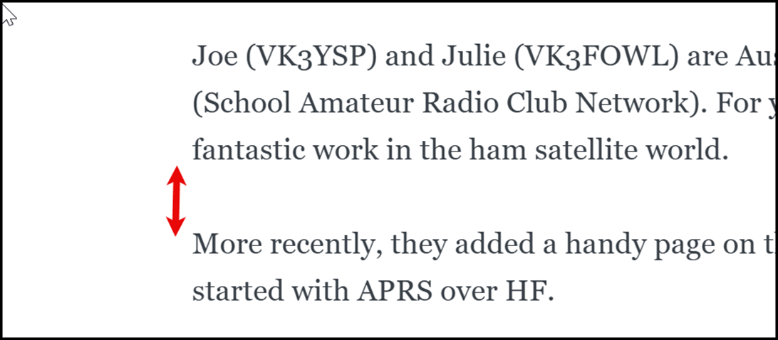 Tricks - How APRS Works - Editor - Excess Whitespace